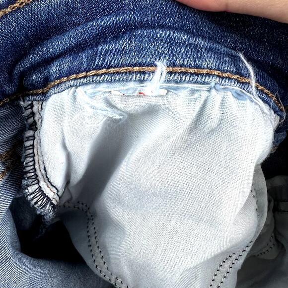 Levi's 724 High-Rise Straight Crop Jeans 27 Distressed Raw Hem - Picture 5 of 9